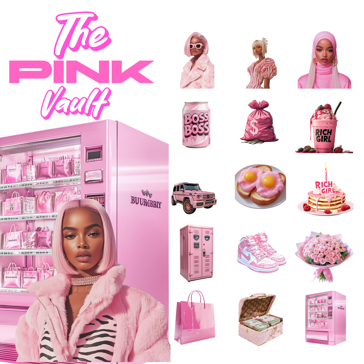 350 Pink Graphic Elements