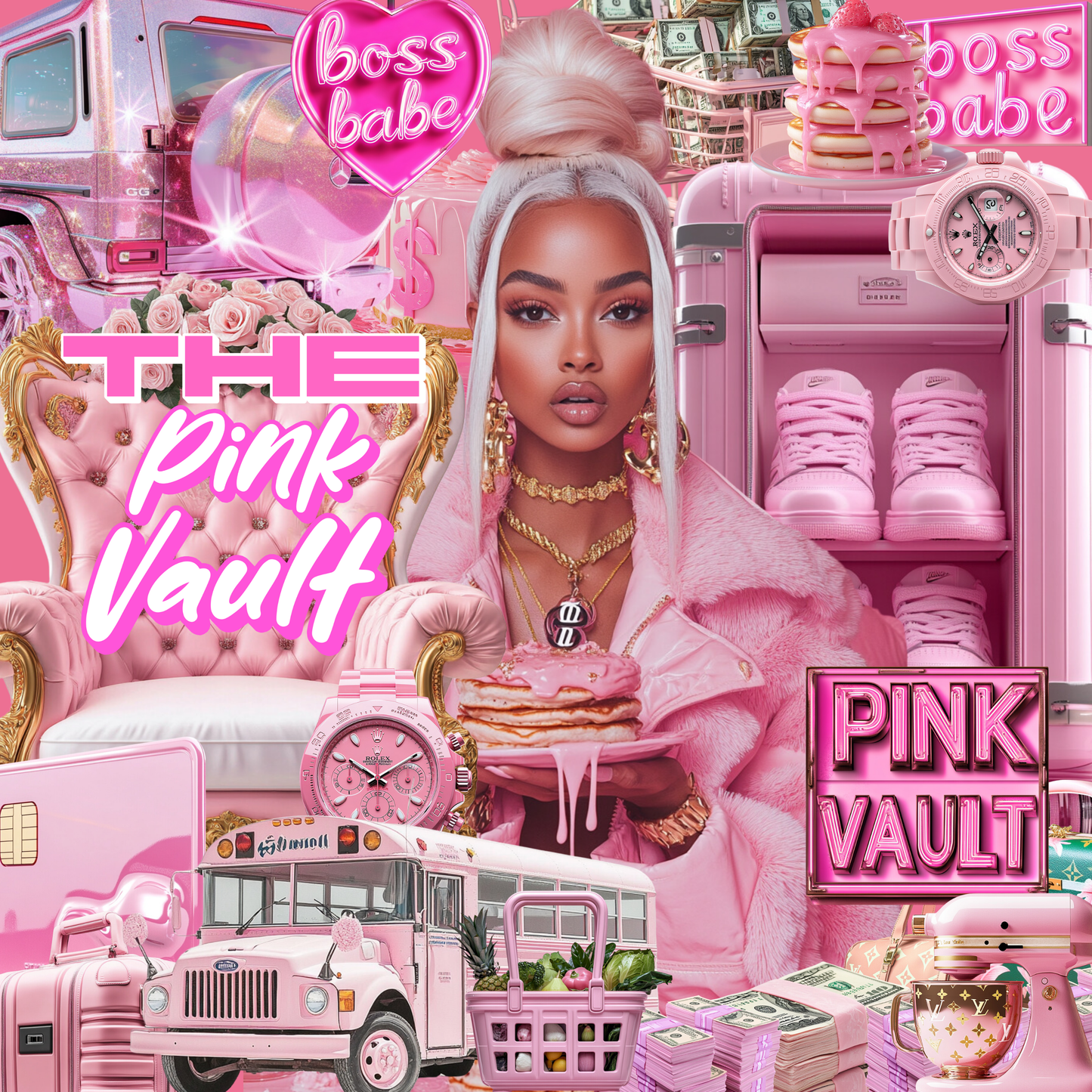 350 Pink Graphic Elements