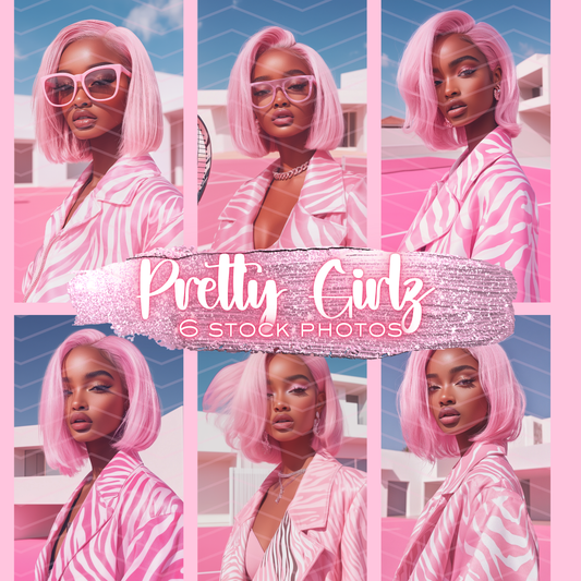 Pretty Girlz In Pink 6 Stock Photots