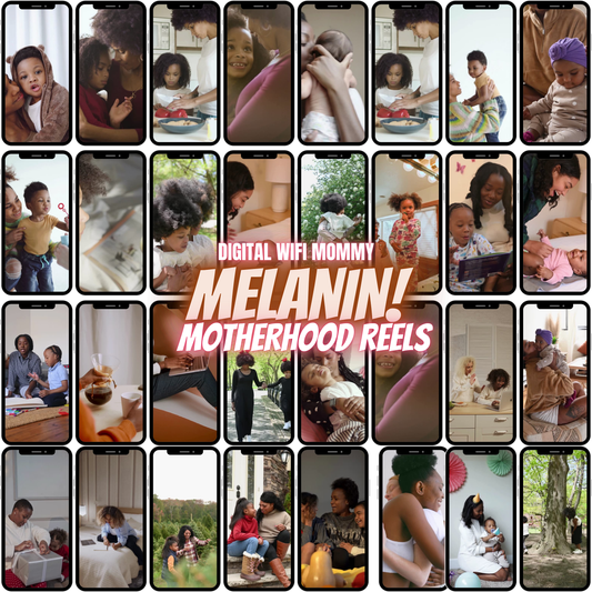 Melanin Motherhood Reels With MRR/PLR`